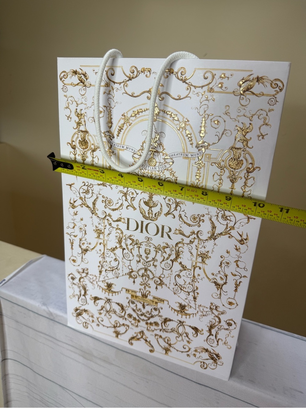 Dior White Empty Shoe Box and Shopping Bag - Picture 6 of 11